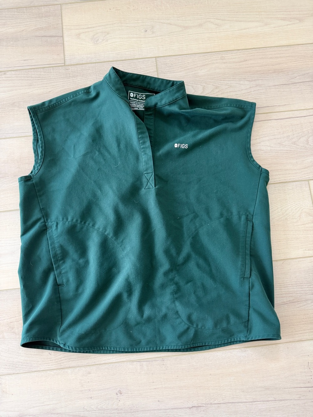 FIGS Rafaela Scrub Top in British Racing Green